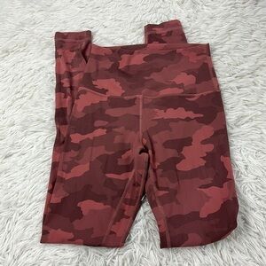 Lululemon Align High-Rise Pant 28" Heritage 365 Camo Brier Rose Multi